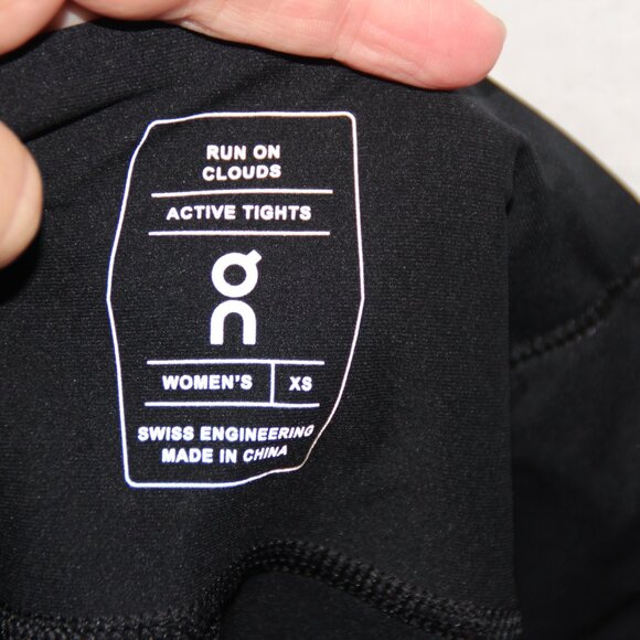 ON Cloud Running Movement Active Tights Women's Size XS Black Athletic - Picture 7 of 8